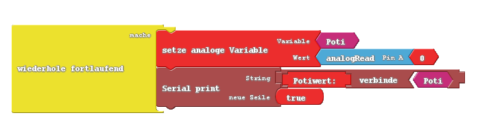Poti auslesen ArduBlock
