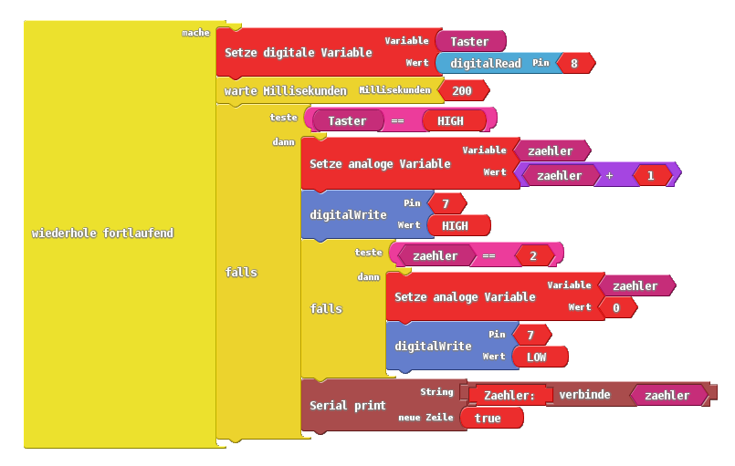 Taster ArduBlock